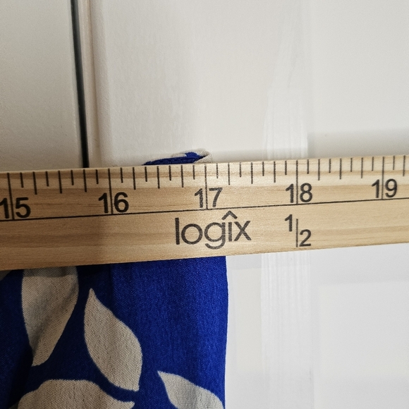 Lulus Blue White Floral Ruched Halter Mini Dress Resort Summer L Summer Party - Picture 8 of 10